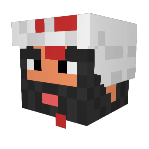 Snoop9 Minecraft avatar head, 3D render