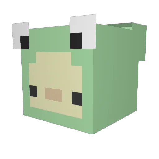 SnoopCat_ Minecraft avatar head, 3D render