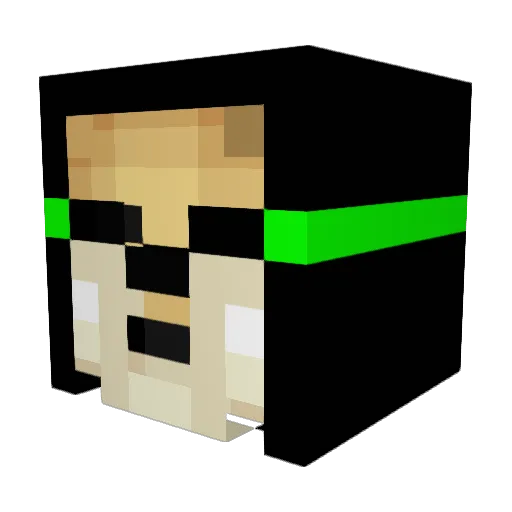 SnoopDogeFTW Minecraft avatar head, 3D render