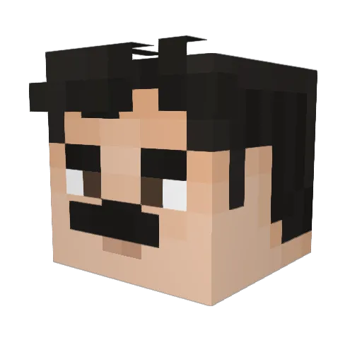 SnoopSwag Minecraft avatar head, 3D render
