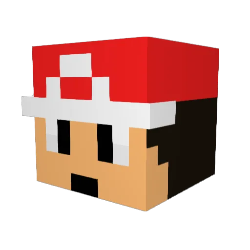 SnooperMan Minecraft avatar head, 3D render