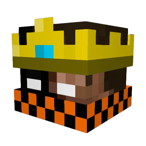 Snoopy002 Minecraft avatar head, 3D render