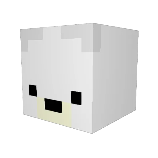 Snoopy4219 Minecraft avatar head, 3D render