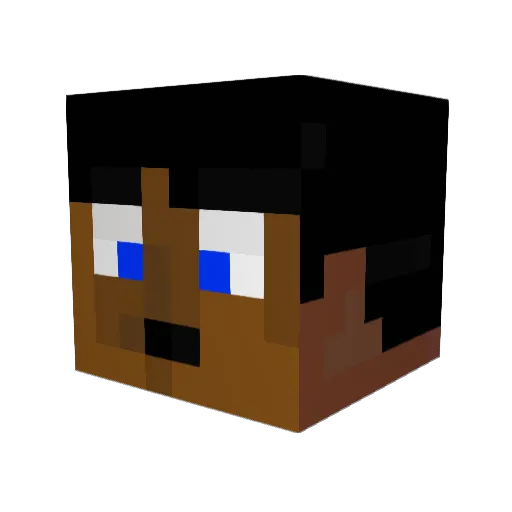 SnoopyThough Minecraft avatar head, 3D render