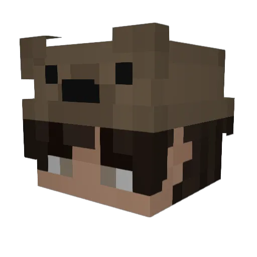 Snoopy_KVB Minecraft avatar head, 3D render