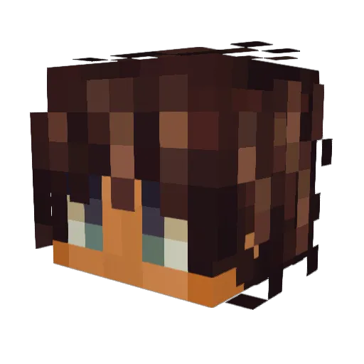 Snoopz49 Minecraft avatar head, 3D render