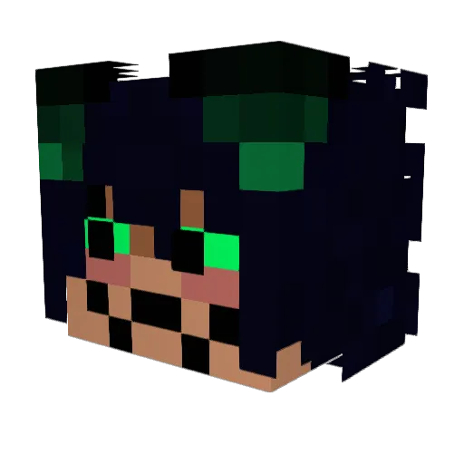 SnootByte Minecraft avatar head, 3D render