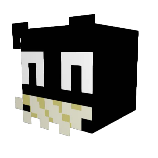 Snootcher Minecraft avatar head, 3D render