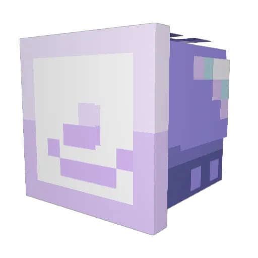 Snooterr Minecraft avatar head, 3D render