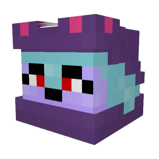 SnootyFurry7 Minecraft avatar head, 3D render