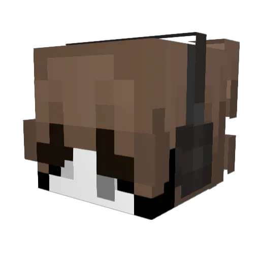Snoouq Minecraft avatar head, 3D render
