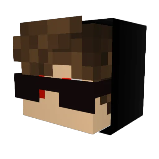 SnoowG0D_ Minecraft avatar head, 3D render