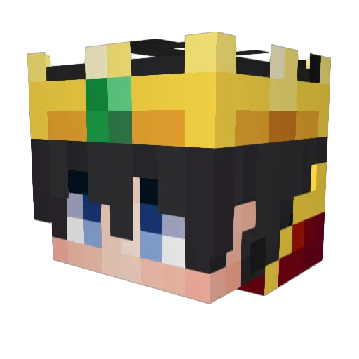 Snoowbite Minecraft avatar head, 3D render