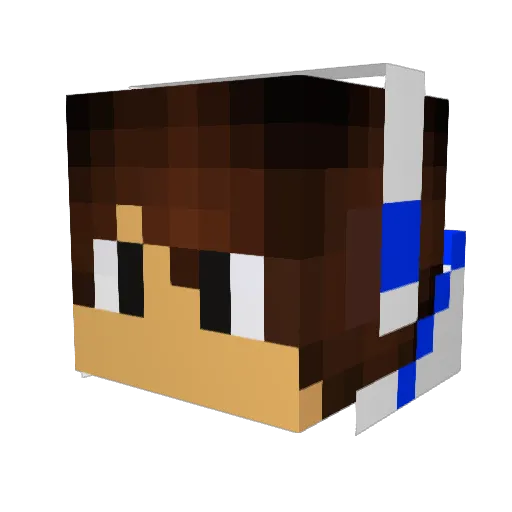 Snooze12 Minecraft avatar head, 3D render