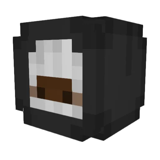 Snoozlmao Minecraft avatar head, 3D render