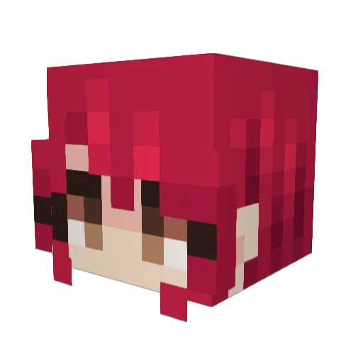 SnoozyAngel Minecraft avatar head, 3D render