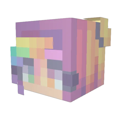 SnoozyFoxx Minecraft avatar head, 3D render