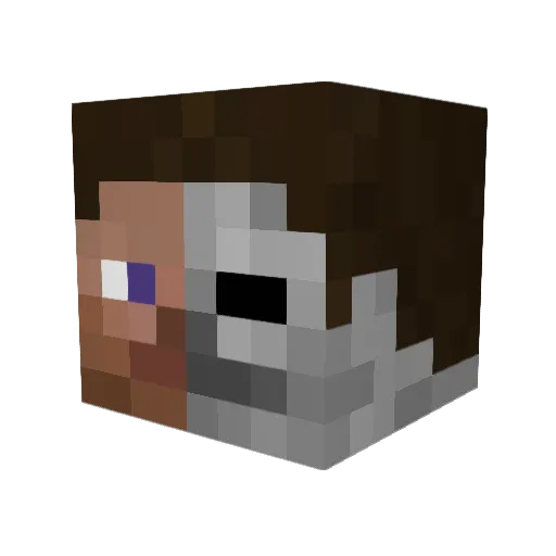 SnoozyK Minecraft avatar head, 3D render