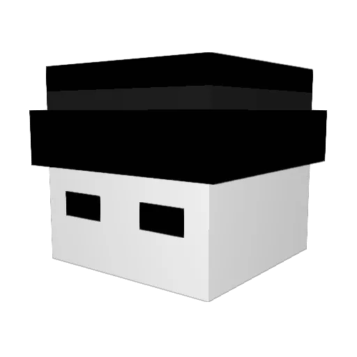 Snopaay Minecraft avatar head, 3D render