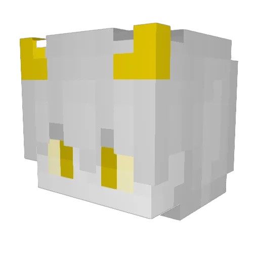 Snopsu Minecraft avatar head, 3D render