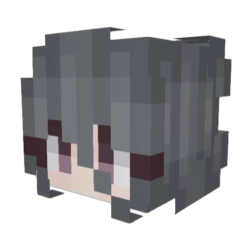 Snorelaxed Minecraft avatar head, 3D render