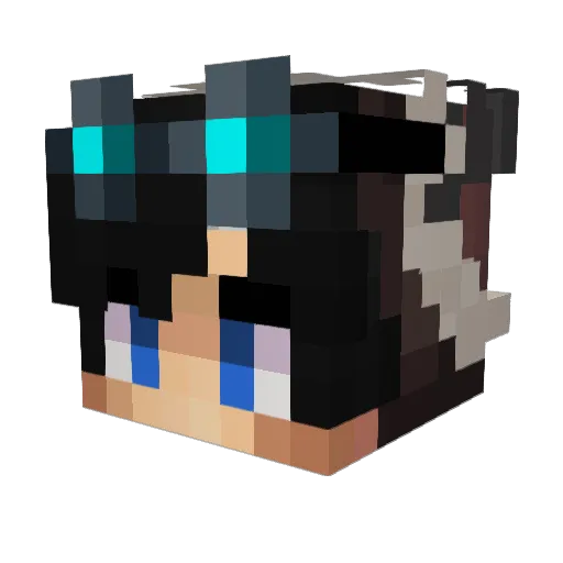 Snorf_ Minecraft avatar head, 3D render