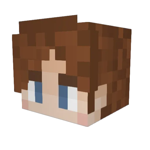 Snorlacroix Minecraft avatar head, 3D render