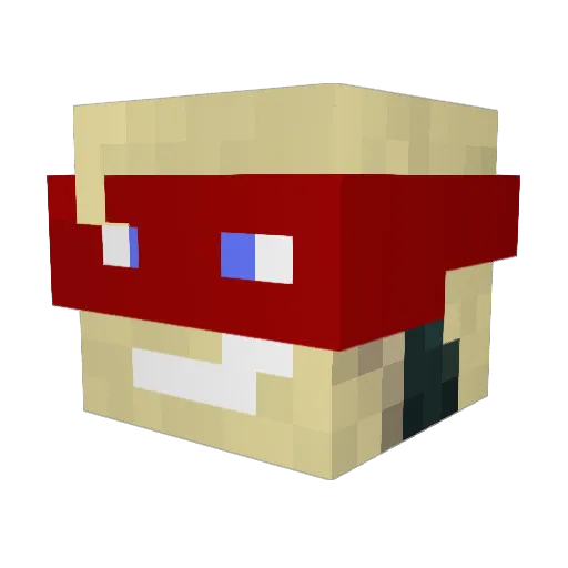 SnorlaxP Minecraft avatar head, 3D render