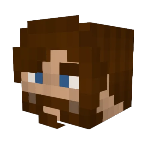 Snorlazzz Minecraft avatar head, 3D render