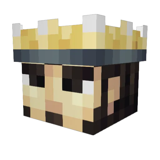 Snorph Minecraft avatar head, 3D render