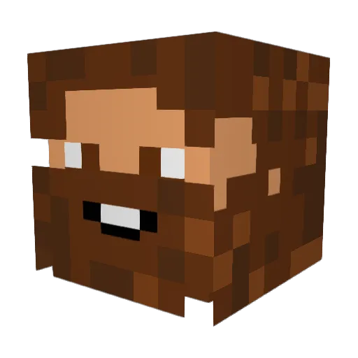 SnorquelGamerBR Minecraft avatar head, 3D render