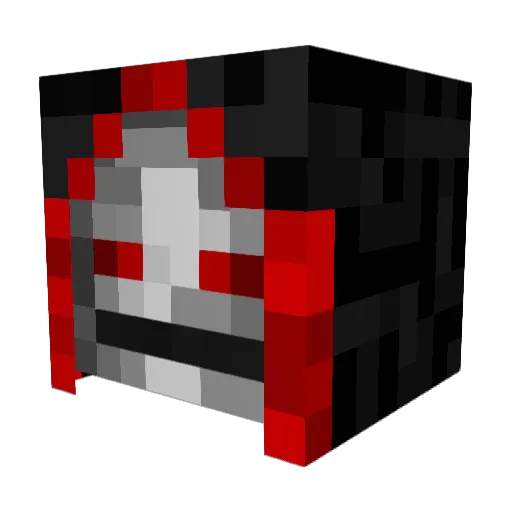 Snortiblog Minecraft avatar head, 3D render