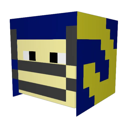 Snorz Minecraft avatar head, 3D render