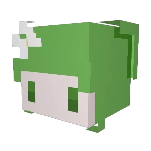 Snosa Minecraft avatar head, 3D render