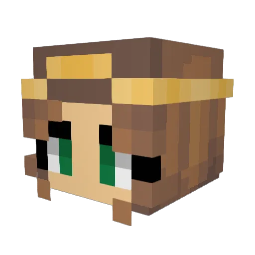 Snottbug Minecraft avatar head, 3D render