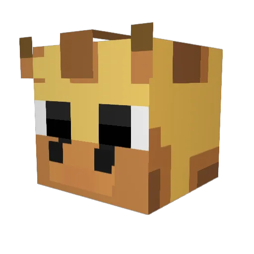 SnoupiUwu Minecraft avatar head, 3D render