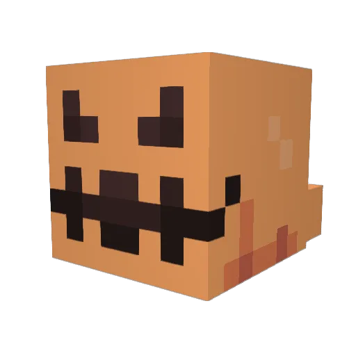 Snousz Minecraft avatar head, 3D render