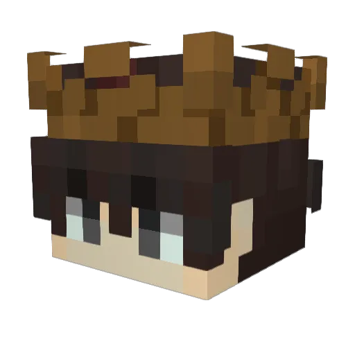 Snouxx11 Minecraft avatar head, 3D render
