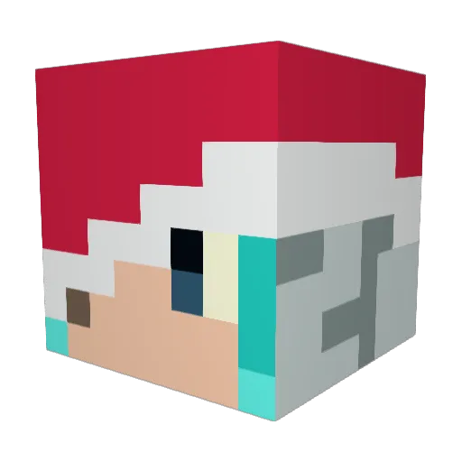 Snovex Minecraft avatar head, 3D render