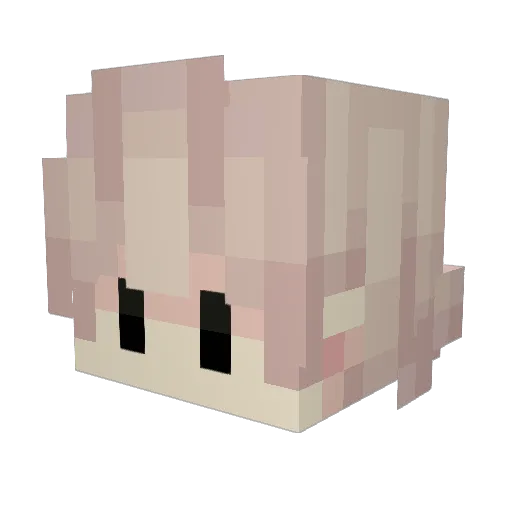 Snovman Minecraft avatar head, 3D render