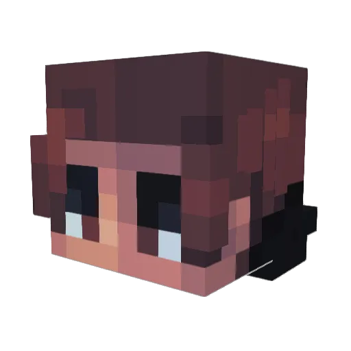 Snow995 Minecraft avatar head, 3D render