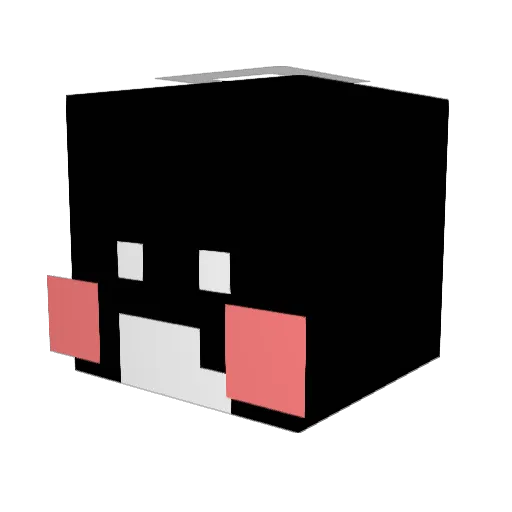SnowAnt Minecraft avatar head, 3D render