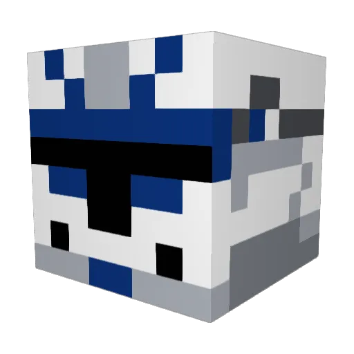 SnowBlazen Minecraft avatar head, 3D render