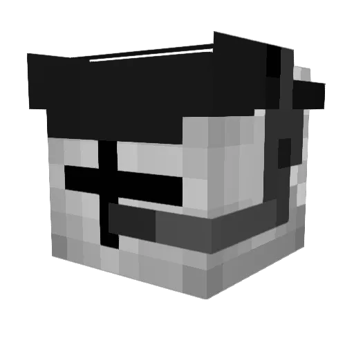 SnowBoy04 Minecraft avatar head, 3D render