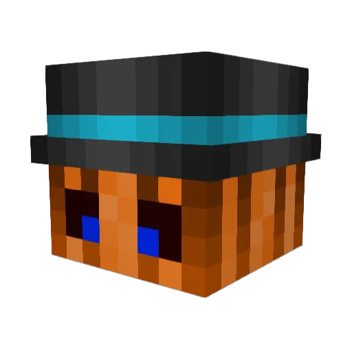 SnowBrit Minecraft avatar head, 3D render