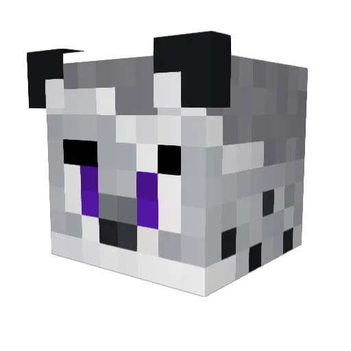 SnowCat___ Minecraft avatar head, 3D render