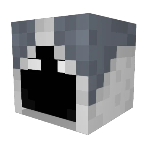 SnowCheno Minecraft avatar head, 3D render