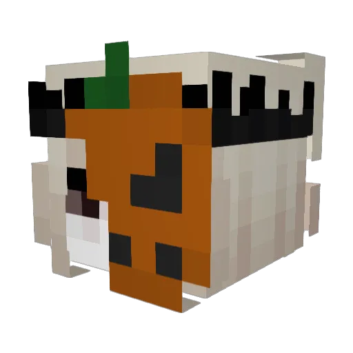 SnowCrust Minecraft avatar head, 3D render
