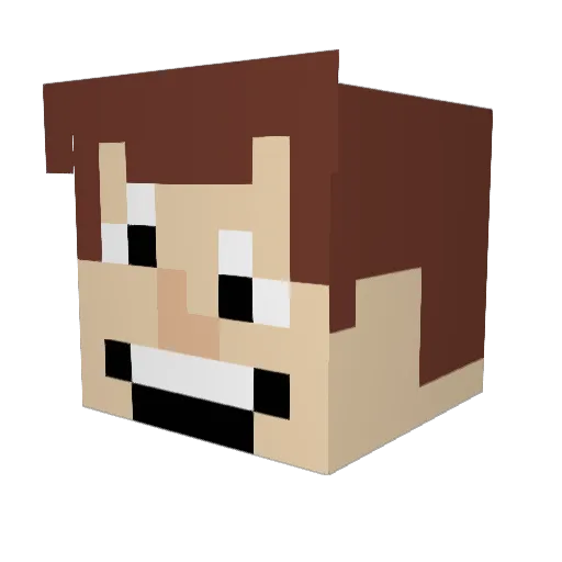 SnowDog068 Minecraft avatar head, 3D render