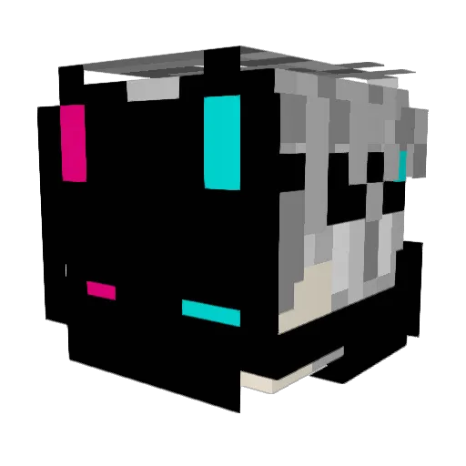 SnowDream121 Minecraft avatar head, 3D render